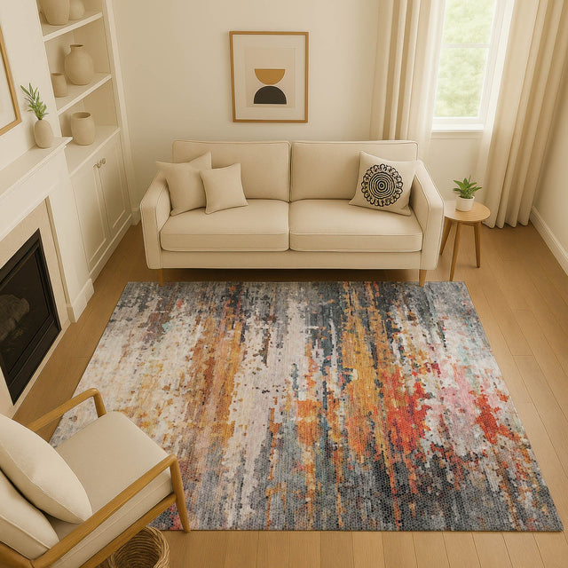 Dalyn Lumara LM1 Volcano Rug shown in a room