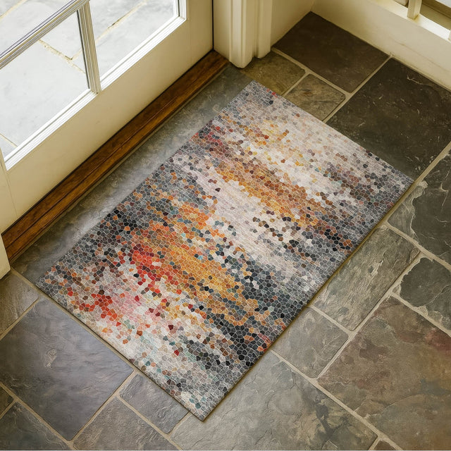 Dalyn Lumara LM1 Volcano Rug shown in a room