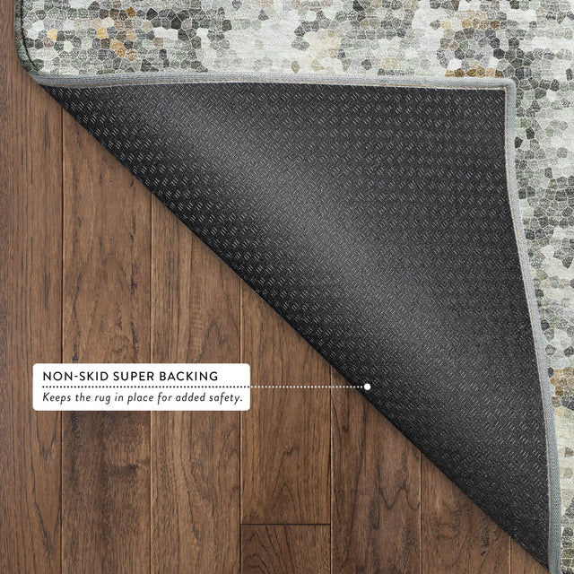 Dalyn Lumara LM2 Khaki Rug backing detail