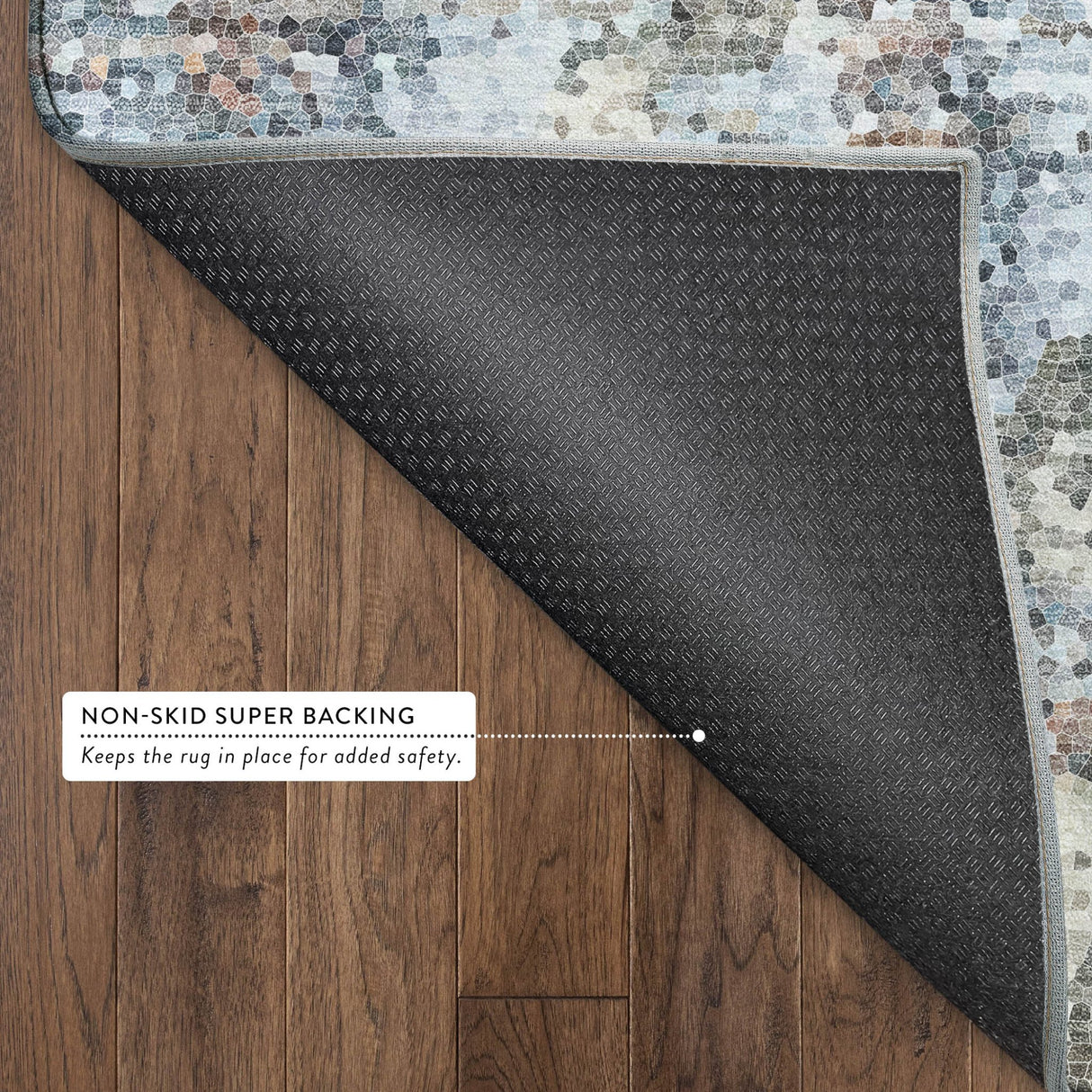 Dalyn Lumara LM2 Putty Rug backing detail