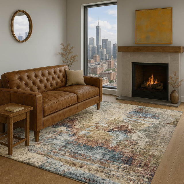 Dalyn Lumara LM2 Putty Rug shown in a room