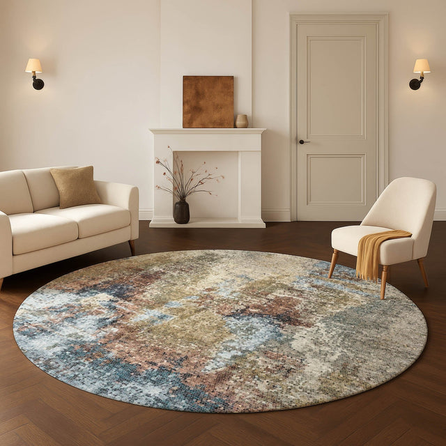 Dalyn Lumara LM2 Putty Rug shown in a room