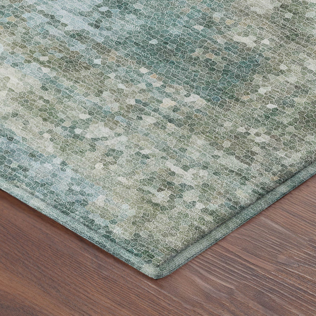Dalyn Lumara LM2 Seafoam Rug corner detail