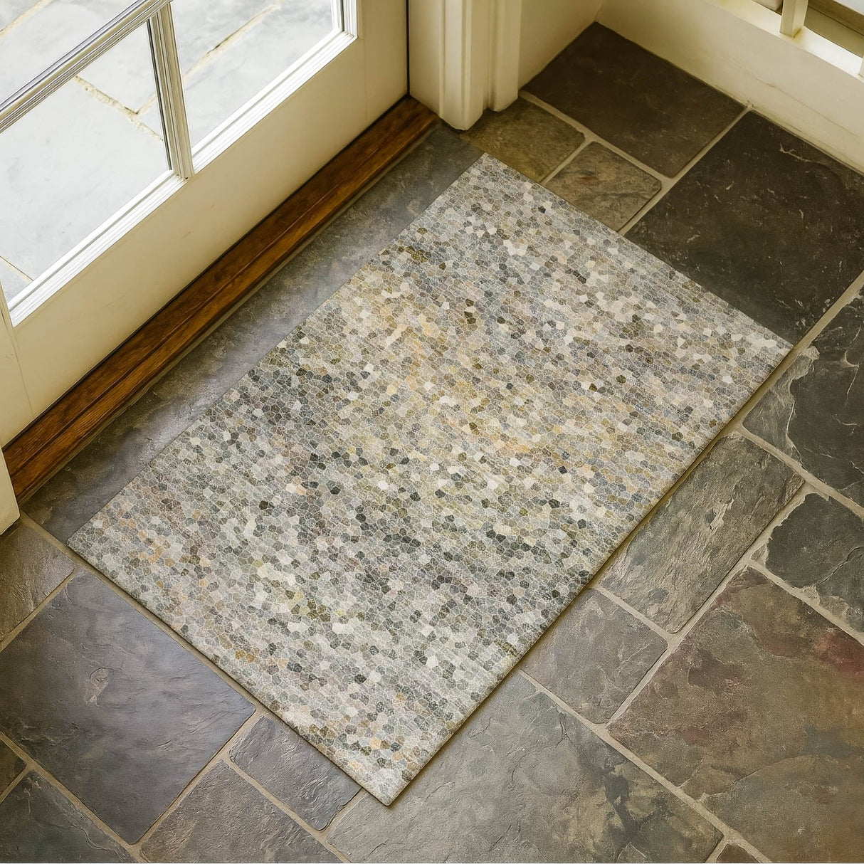 Dalyn Lumara LM3 Granite Rug shown in a room
