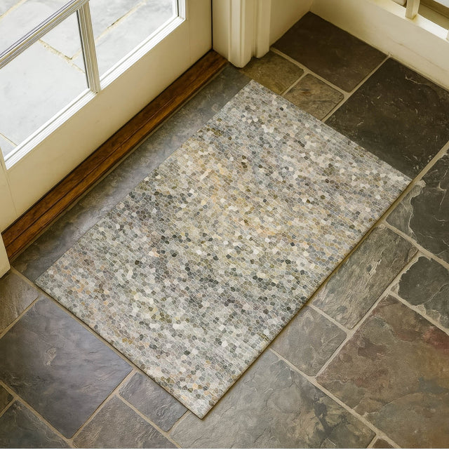 Dalyn Lumara LM3 Granite Rug shown in a room