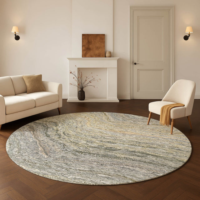 Dalyn Lumara LM3 Granite Rug shown in a room
