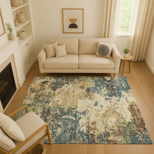 Dalyn Lumara LM4 Multi Rug shown in a room