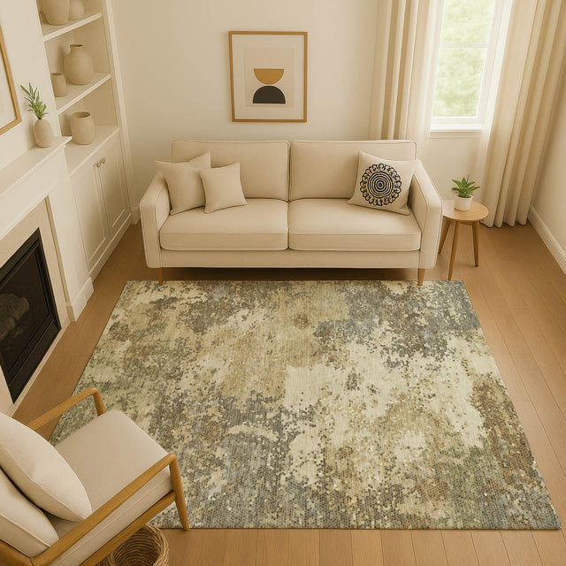 Dalyn Lumara LM4 Wheat Rug shown in a room
