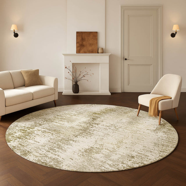 Dalyn Lumara LM5 Khaki Rug shown in a room