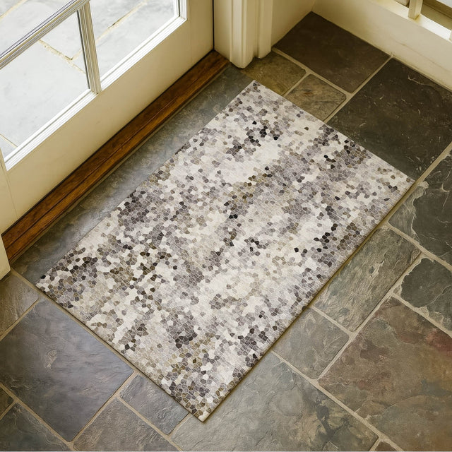 Dalyn Lumara LM5 Putty Rug shown in a room