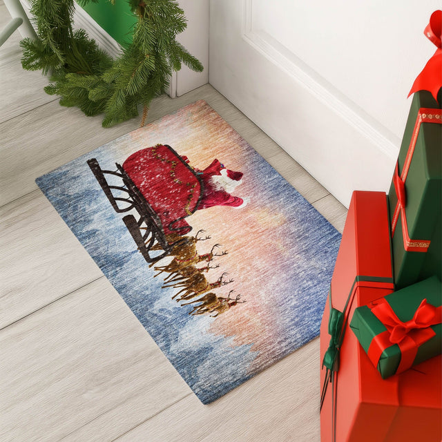 Dalyn Merry & Bright MY1 Twilight Rug shown in a room