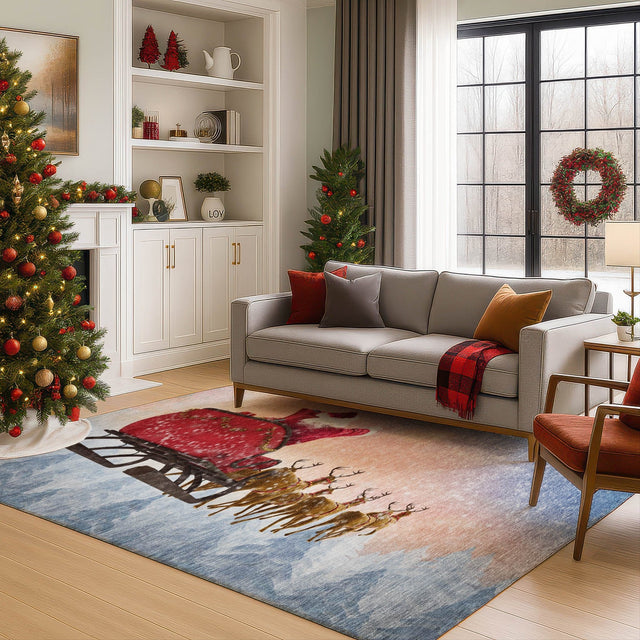 Dalyn Merry & Bright MY1 Twilight Rug shown in a room