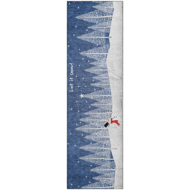 Dalyn Merry & Bright MY12 Navy Rug runner rug