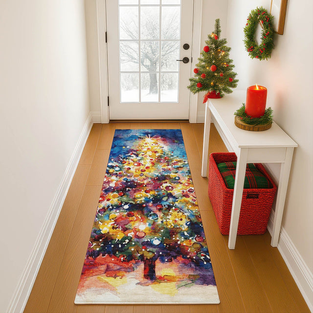 Dalyn Merry & Bright MY14 Navy Rug shown in a room