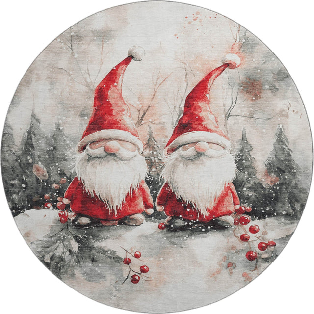 Dalyn Merry & Bright MY16 Ivory Rug round rug