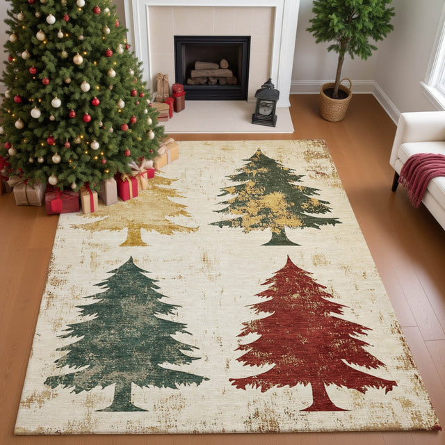 Dalyn Merry & Bright MY17 Ivory Rug shown in a room