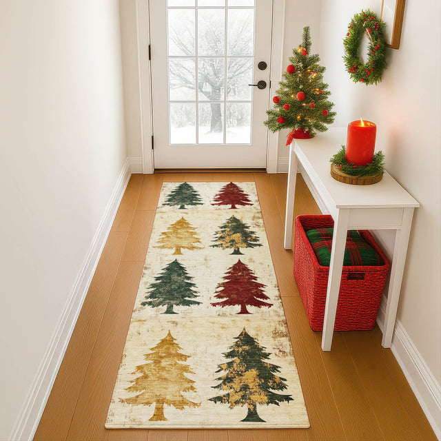 Dalyn Merry & Bright MY17 Ivory Rug shown in a room