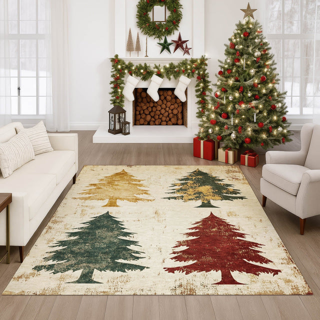 Dalyn Merry & Bright MY17 Ivory Rug shown in a room
