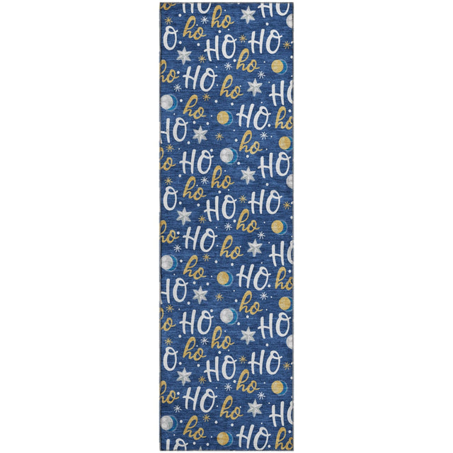 Dalyn Merry & Bright MY18 Navy Rug runner rug