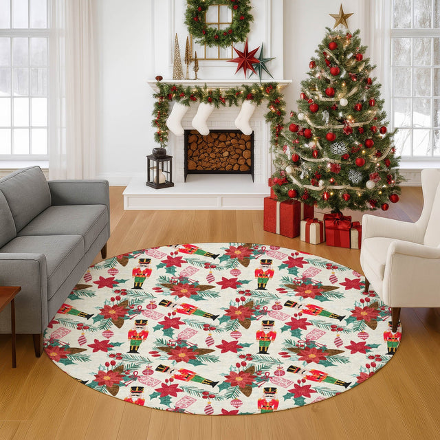 Dalyn Merry & Bright MY19 Ivory Rug shown in a room