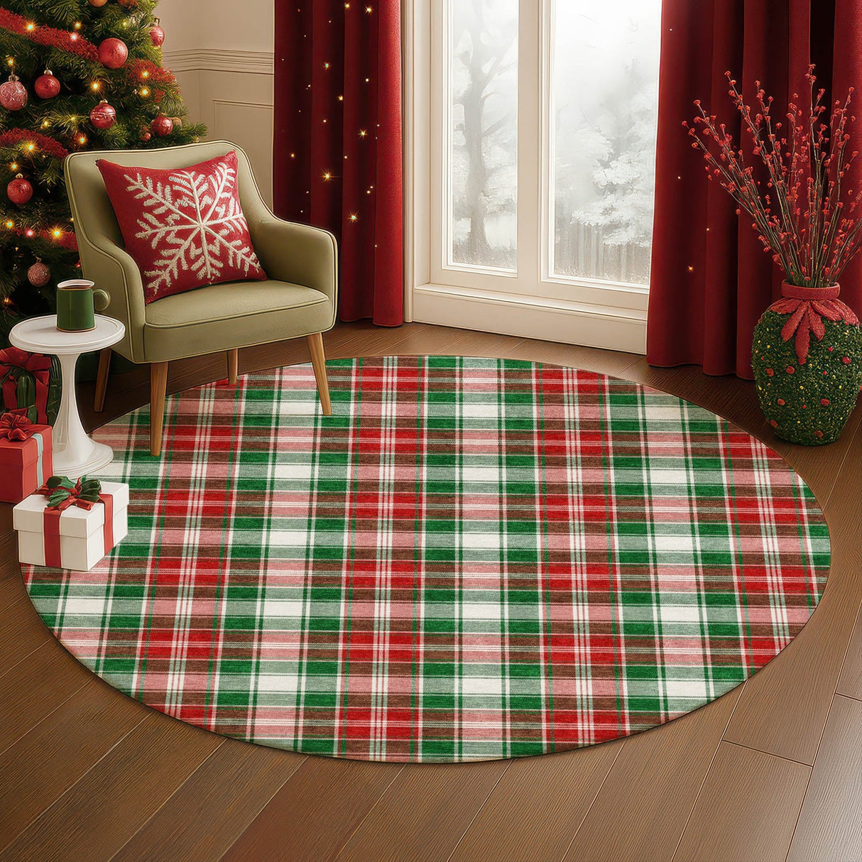 Dalyn Merry & Bright MY20 Emerald Rug shown in a room