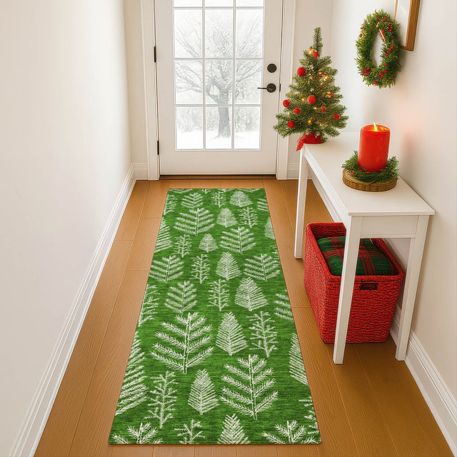 Dalyn Merry & Bright MY21 Green Rug shown in a room