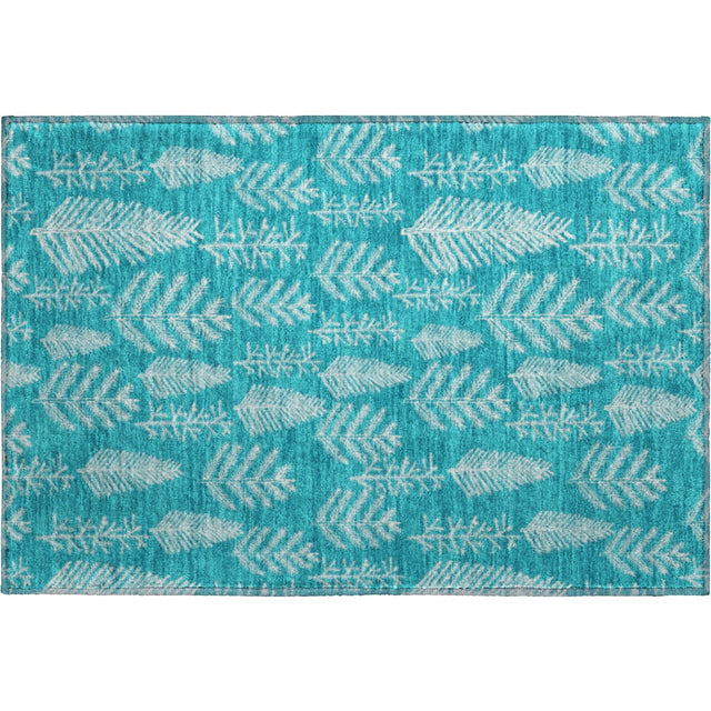 Dalyn Merry & Bright MY21 Teal Rug rectangular rug