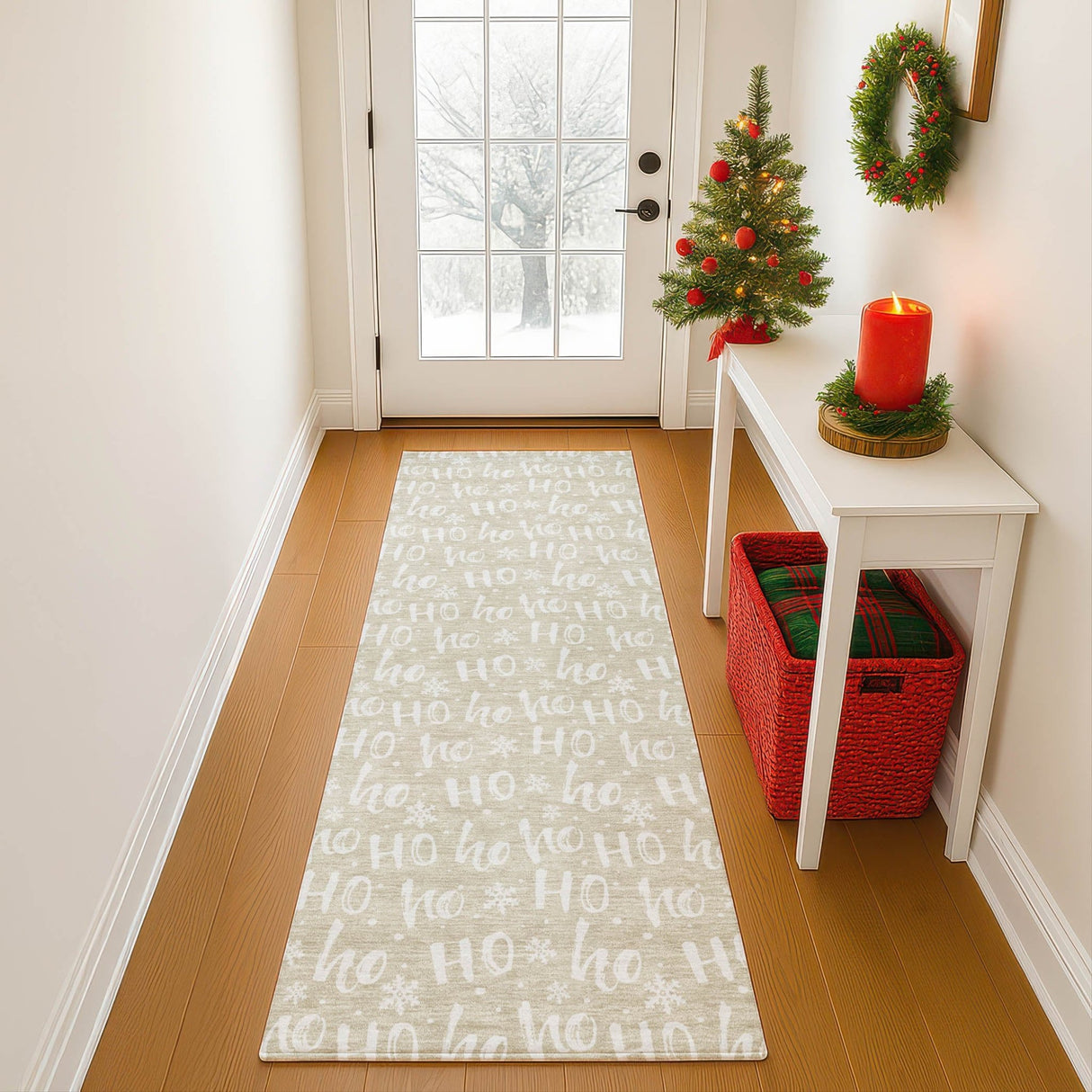 Dalyn Merry & Bright MY22 Beige Rug shown in a room