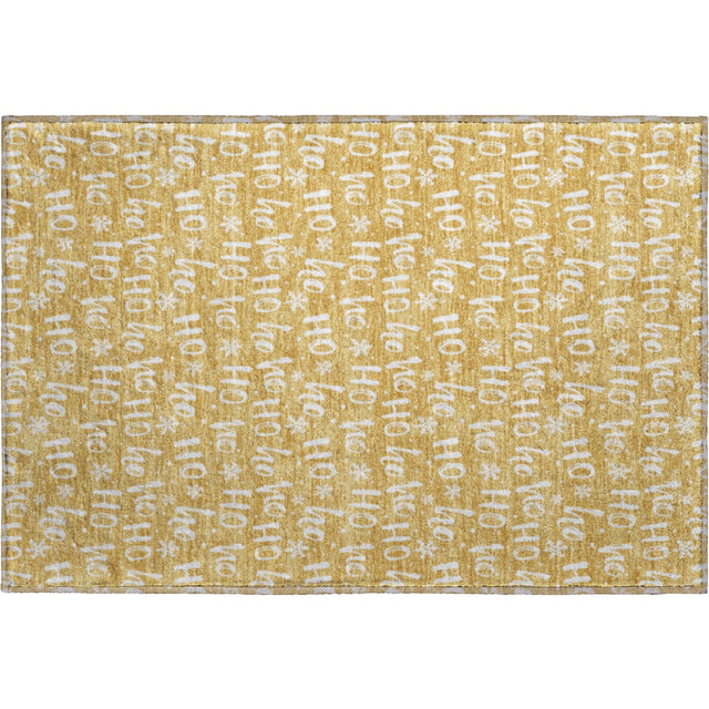 Dalyn Merry & Bright MY22 Gold Rug rectangular rug