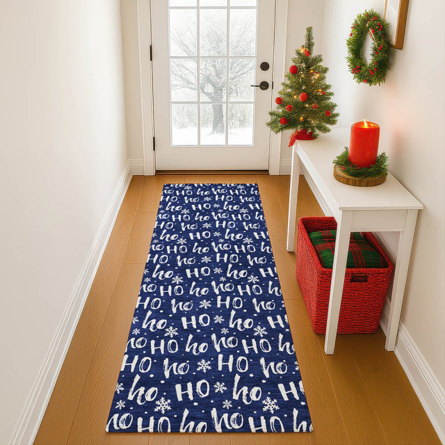 Dalyn Merry & Bright MY22 Navy Rug shown in a room