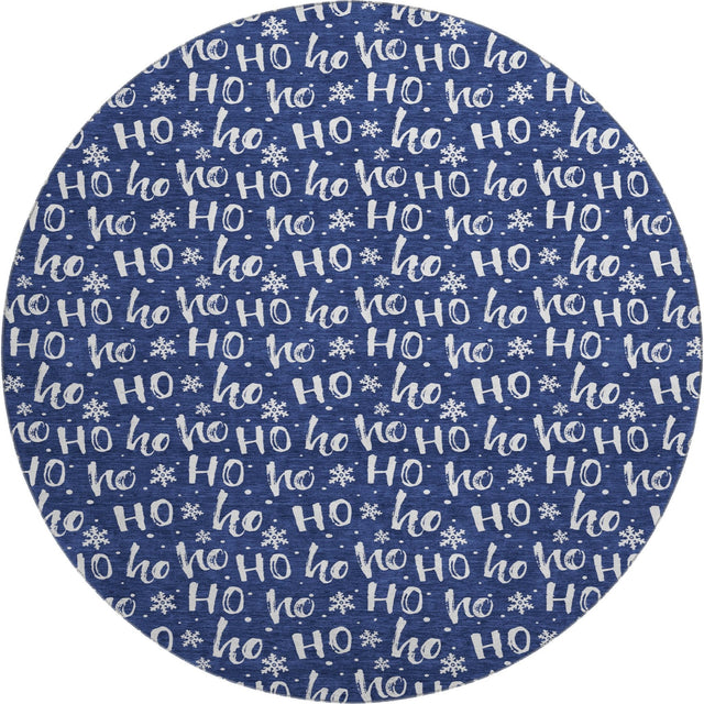 Dalyn Merry & Bright MY22 Navy Rug round rug