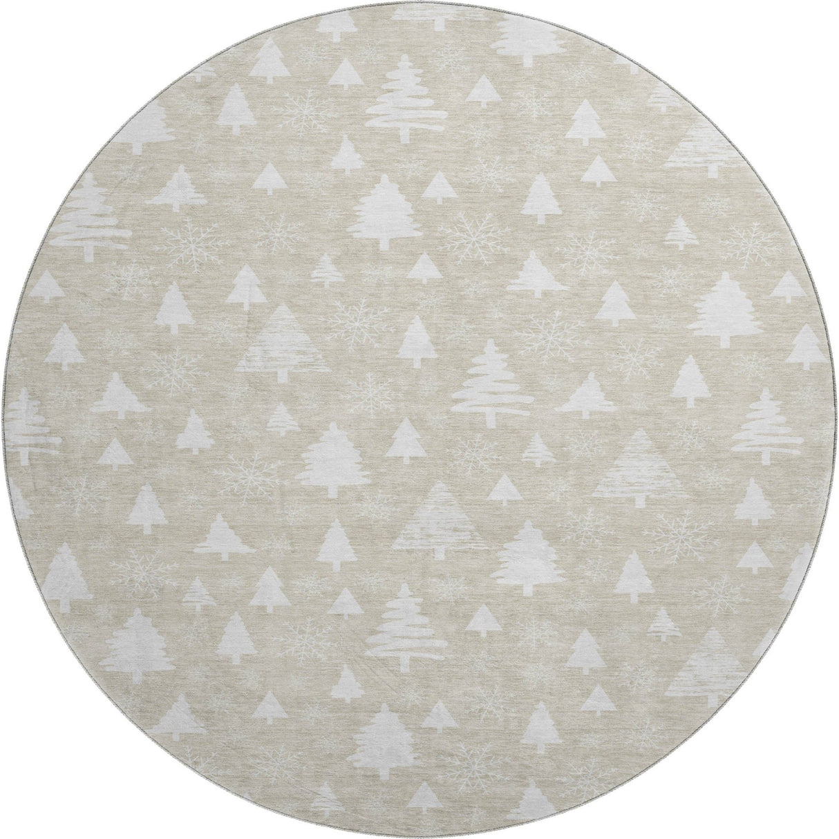 Dalyn Merry & Bright MY23 Beige Rug round rug