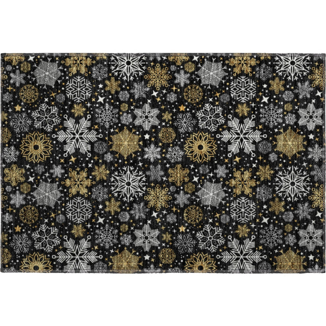 Dalyn Merry & Bright MY25 Black Rug rectangular rug