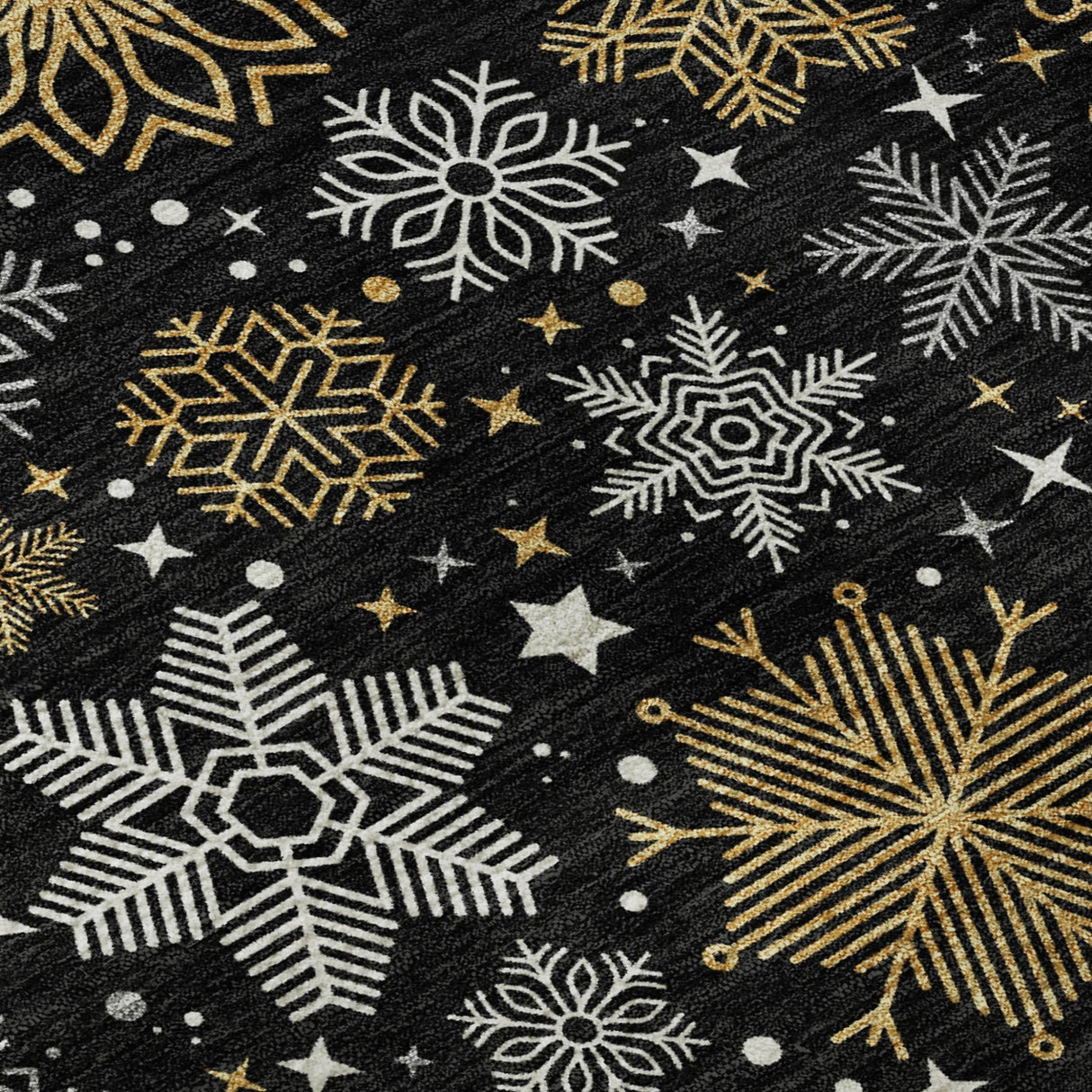 Dalyn Merry & Bright MY25 Black Rug color swatch