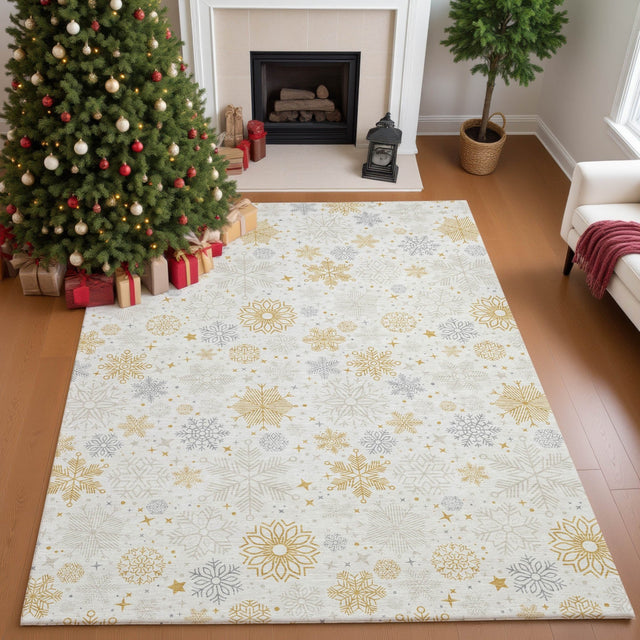 Dalyn Merry & Bright MY25 Ivory Rug shown in a room