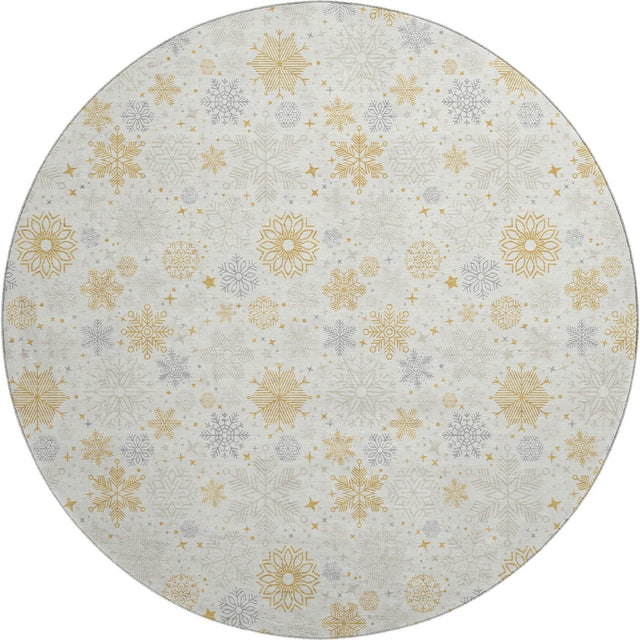 Dalyn Merry & Bright MY25 Ivory Rug round rug