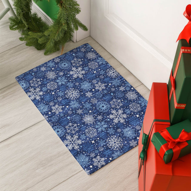 Dalyn Merry & Bright MY25 Navy Rug shown in a room