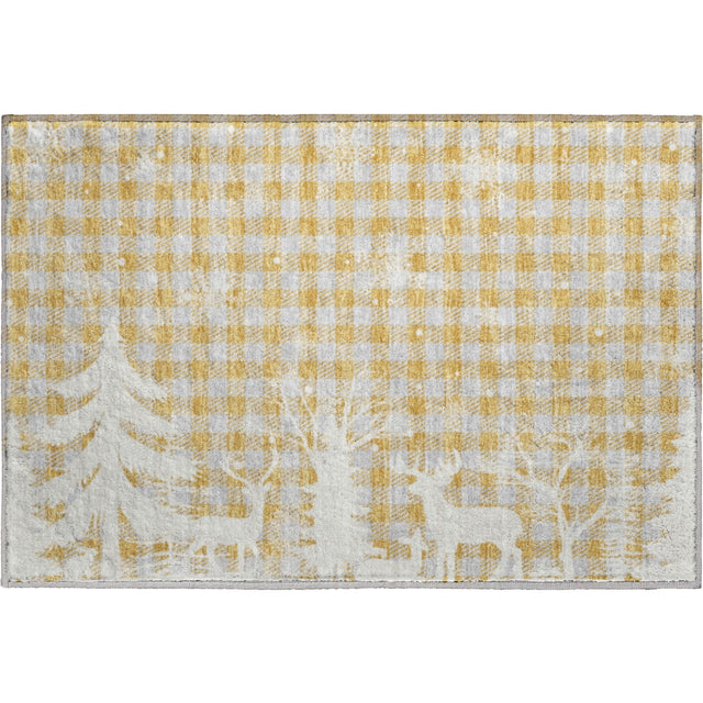 Dalyn Merry & Bright MY26 Gold Rug rectangular rug