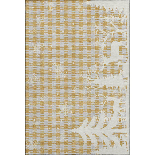 Dalyn Merry & Bright MY26 Gold Rug main image