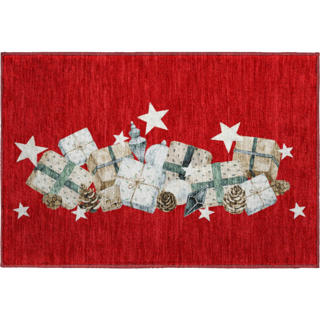 Dalyn Merry & Bright MY27 Red Rug rectangular rug