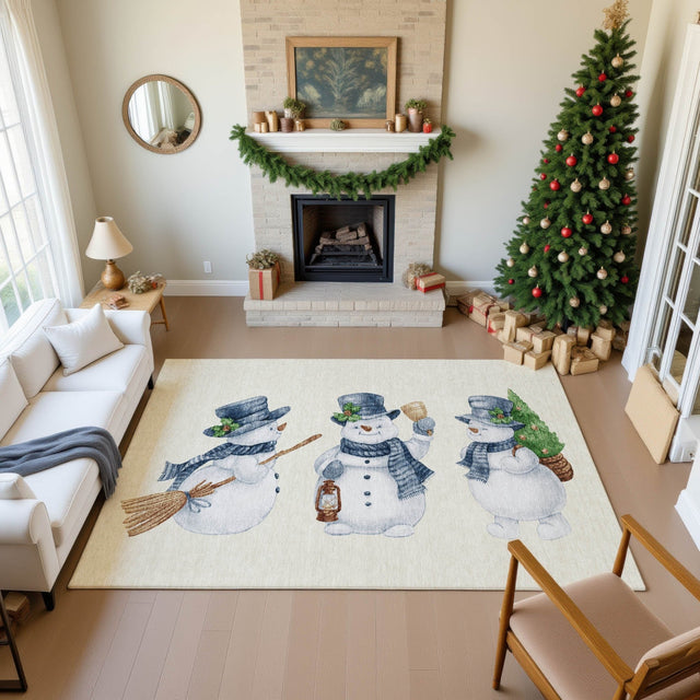 Dalyn Merry & Bright MY28 Ivory Rug shown in a room