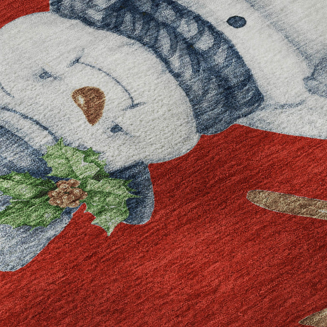 Dalyn Merry & Bright MY28 Red Rug color swatch