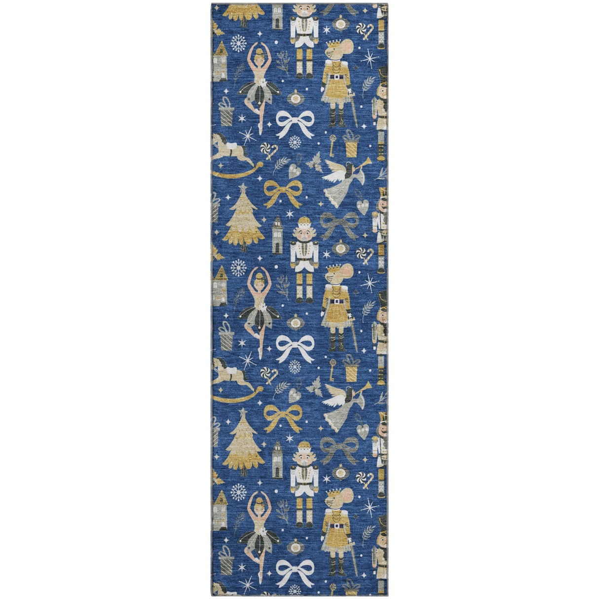 Dalyn Merry & Bright MY29 Navy Rug runner rug