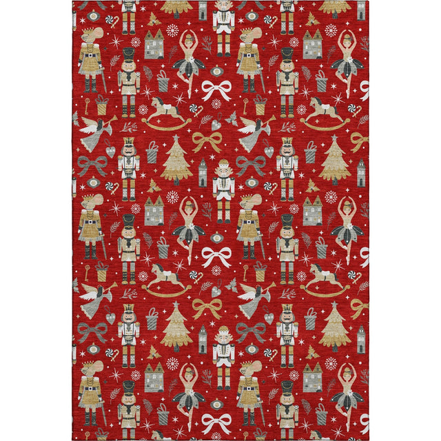 Dalyn Merry & Bright MY29 Red Rug main image