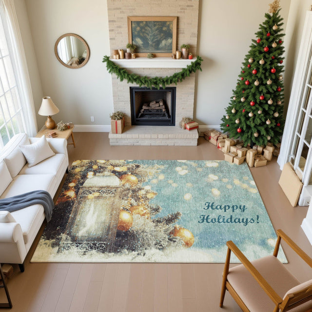 Dalyn Merry & Bright MY3 Skydust Rug shown in a room
