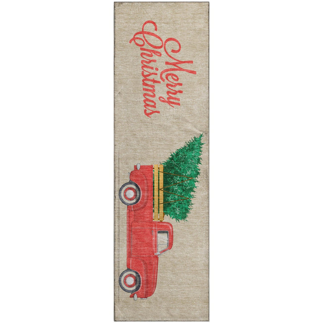 Dalyn Merry & Bright MY4 Putty Rug runner rug