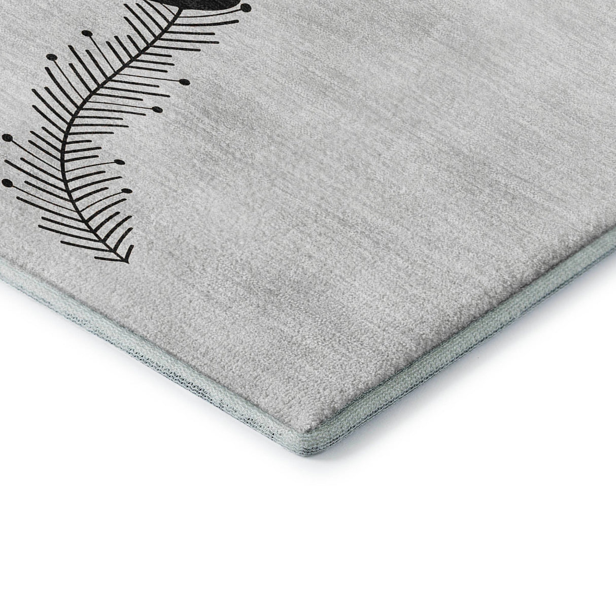Dalyn Merry & Bright MY5 Silver Rug corner detail
