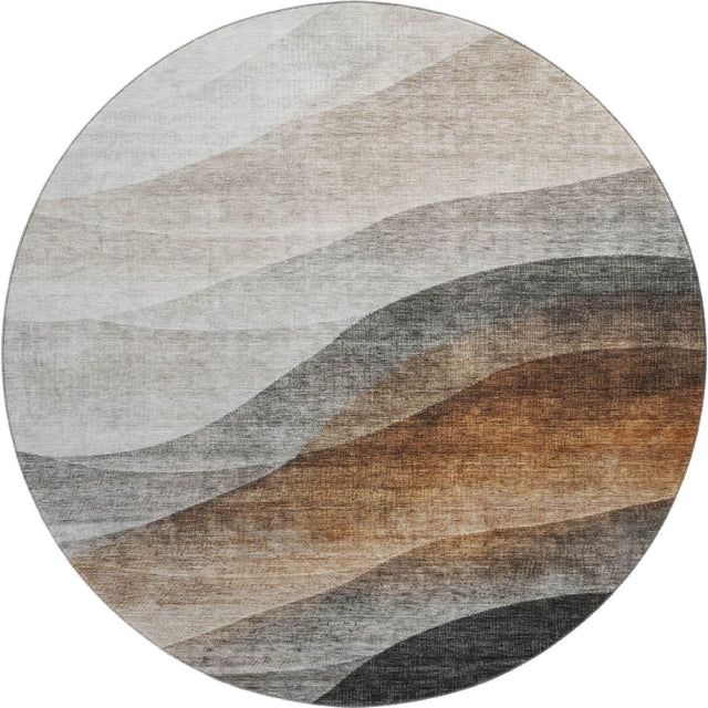 Dalyn Neo NO1 Khaki Rug round rug