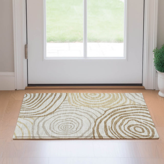 Dalyn Neo NO10 Gold Rug shown in a room