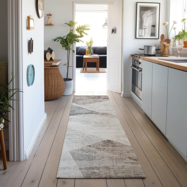 Dalyn Neo NO11 Silver Rug shown in a room